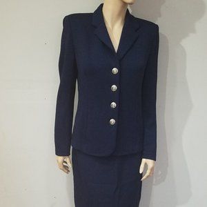 ST JOHN Basic Skirt Blazer Suit